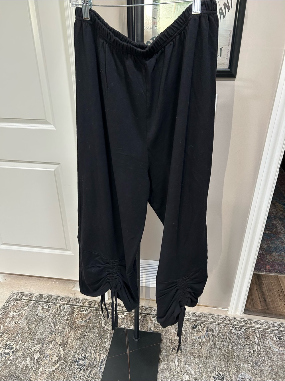 Bryn Walker Ruched Tie Leg Ankle Pant XL
